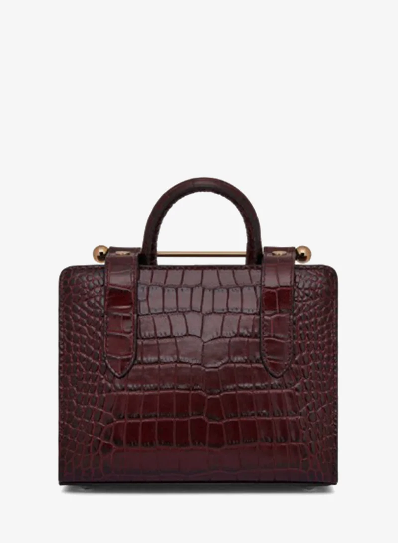 Strathberry  The Strathberry Nano Tote in Croc bag for Women | Best Price UAE